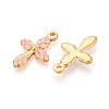 304 Stainless Steel Enamel Pendants STAS-N124-18G-2