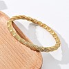 304 Stainless Steel Stretch Bangles for Women BJEW-P315-02A-G-3