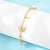 304 Stainless Steel Charm Anklets BJEW-D458-03G-3