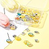 DIY Tibetan Style Alloy & Resin European Beads Making Finding Kits DIY-FS0006-78B-10