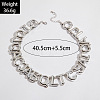Alloy & CCB Plastic Beaded Necklaces FS-WG4655B-01-2