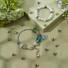 32Pcs 8 Colors 304 Stainless Steel Rhinestone Beads STAS-DC0010-94-5