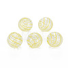 Transparent Handmade Blown Glass Globe Beads LS-GLAA-T012-35A-01-1