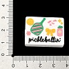 Pickleball Theme Silicone Focal Beads SIL-A012-03A-3