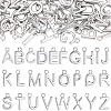 52Pcs 26 Styles 304 Stainless Steel Charms STAS-BBC0010-10-1