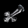 Natural Quartz Crystal Cross Figurines AJEW-H154-01A-3
