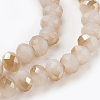 Electroplate Glass Beads Strands X-GLAA-K027-HR-C04-3