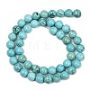 Natural Magnesite Beads Strands G-K244-02-8mm-01-4