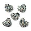 Sparkling Acrylic Heart Beads with Rhinestone Embellishment OACR-NH0001-02B-03-1