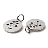 304 Stainless Steel Charms STAS-D050-07P-11-3