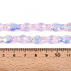 Transparency Electroplate Glass Beads Strands GLAA-T023-40A-06-4