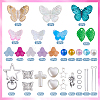 DIY Butterfly Keychain Making Kits DIY-SC0033-73-2