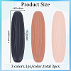 3Pcs 3 Colors Silicone Travel Makeup Brush Storage Bag DIY-CP0008-52-2