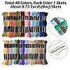 48 Skeins 4 Colors 6-Ply Polyester Embroidery Floss OCOR-CY0004-55B-2