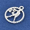 Twelve Constellations Alloy Pendants PALLOY-Q006-01K-S-2