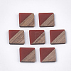 Resin & Walnut Wood Cabochons RESI-S358-A-90B-1