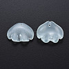 Transparent Baking Painted Imitation Jade Glass Pendants DGLA-Q025-001B-1