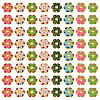 160Pcs 8 Colors Alloy Enamel Bead Caps FIND-TA0008-38-3