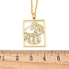 304 Stainless Steel Necklace NJEW-D330-01G-01-3