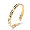 304 Stainless Steel & Rhinestone Hinged Bangles for Women BJEW-Z178-03G-4