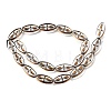Electroplated Transparent Glass Beads Strands GL-CBA98F0-08C-3