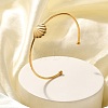304 Stainless Steel Cuff Bangles STAS-Z108-08G-02-1