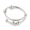 Brass Rotating Cuff Rings for Women RJEW-C132-01B-P-1