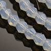 Faceted Bicone Opal Beads Strands LS-EGLA-P017-01-3