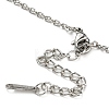 Non-Tarnish 304 Stainless Steel Heart Cupid Pendant Necklaces for Women NJEW-A012-01P-3