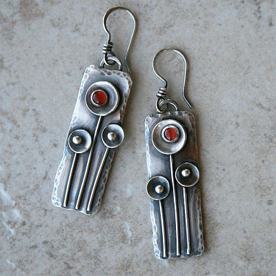 National Style Alloy Rhinestone Dangle Earrings FS-WGBC682-08-1