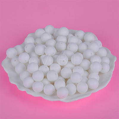 Round Silicone Focal Beads SI-JX0046A-29-1