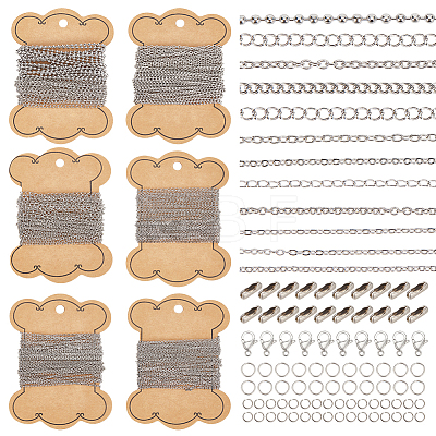 BENECREAT DIY Chain Jewelry Set Making Kit DIY-BC0012-29-1