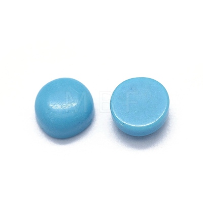 Synthetic Turquoise Cabochons G-O175-23-15-1