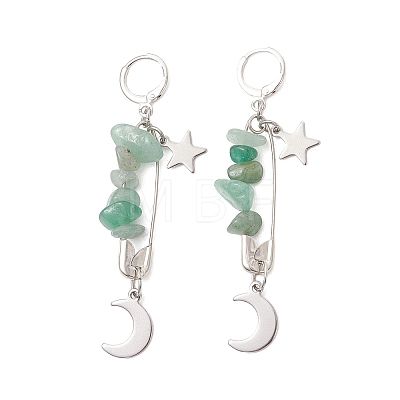 3 Pairs Brass Leverback Earrings EJEW-TA00792-1