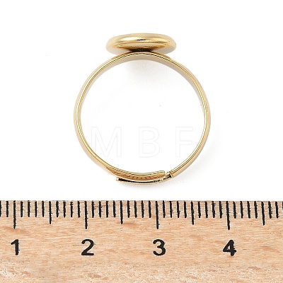 Adjustable Brass Pad Ring Setting KK-K414-08G-1