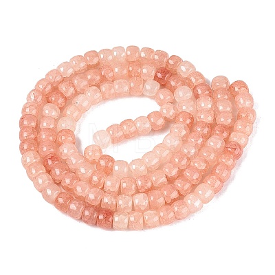 Ombre Effect Dyed Glass Beads Strands GLAA-Q106-05B-A02-1