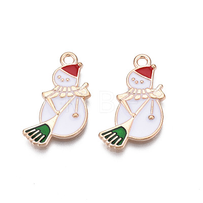 Christmas Alloy Enamel Pendants ENAM-Q442-46-1