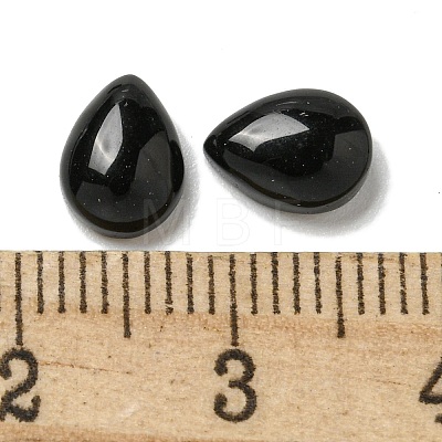 Natural Black Stone Cabochons G-Q173-02B-06-1