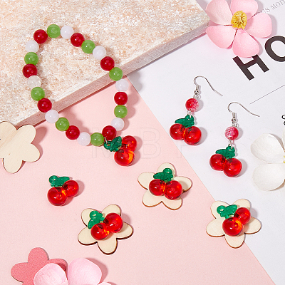 30Pcs Resin Imitation Fruit Pendants CRES-SC0002-94-1