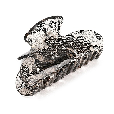 Acrylic Rhinestone Claw Hair Clips PHAR-K007-01B-1