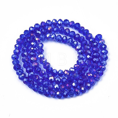 Electroplate Glass Beads Strands EGLA-A034-T3mm-B27-1