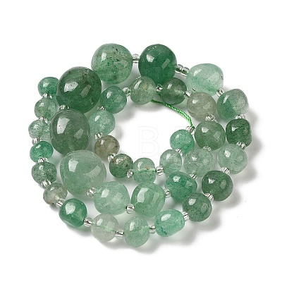 Natural Green Strawberry Quartz Beads Strands G-Q169-E06-01A-1