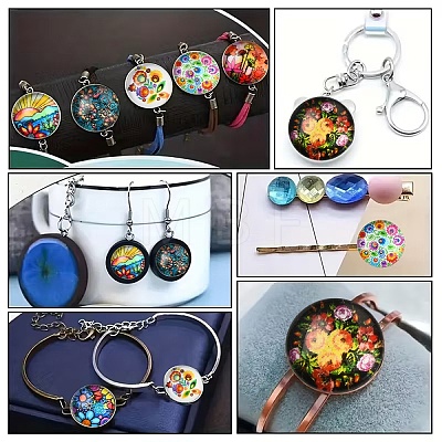 2 Bags Glass Cabochons GGLA-YW0001-25-1