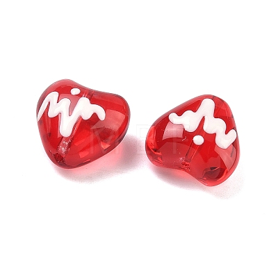 Transparent Glass Enamel Beads GLAA-P078-02A-02-1