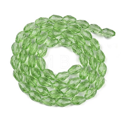 Transparent Imitation Jade Glass Beads Strands GLAA-N005-T8mm-D13-1