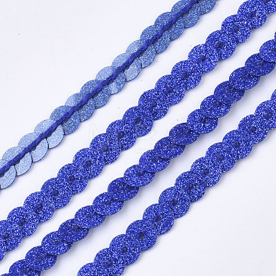 Ornament Accessories Plastic Paillette Bead Strands PVC-T006-02C-1