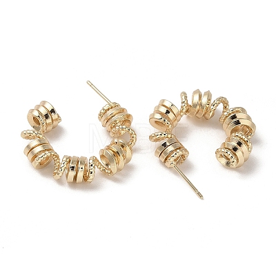 Brass Stud Earrings KK-L208-80G-1