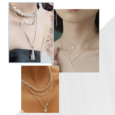 3Pcs Sterling Silver Chain Extender STER-BBC0006-76S-1