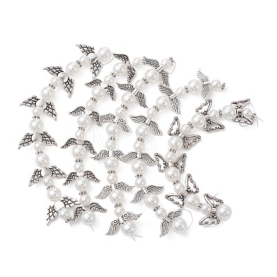 ABS Plastic Imitation Pearl Beads Strands AJEW-JB01176-S-1