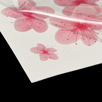 Flower Pattern Removable Temporary Water Proof Tattoos Paper Stickers AJEW-WH0413-03B-1